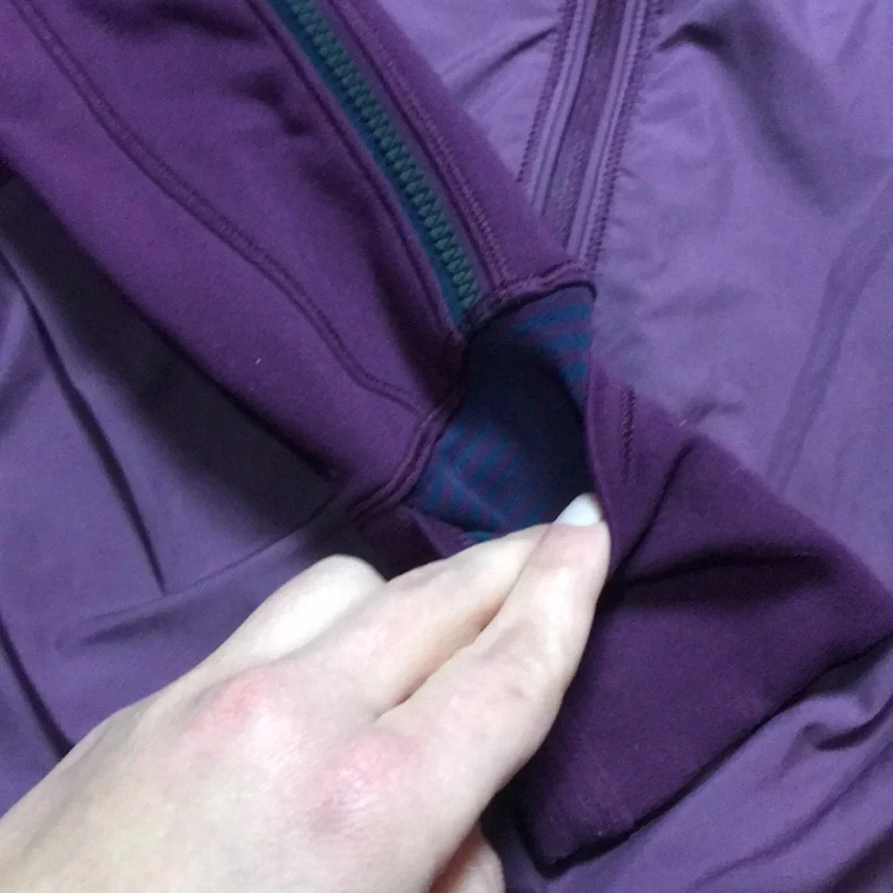 Lululemon Can't Stop Jacket Hyper Stripe Plum